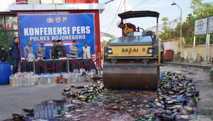 Konferensi Pers Ops Pekat Semeru 2026,Polres Bojonegoro Ungkap Puluhan Kasus Penyakit Masyarakat