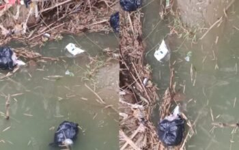 Sungai Kepohbaru Bojonegoro Tercemar, Aksi Buang Sampah Dapur SPPG Brangkal 3 Terekam Kamera Warga