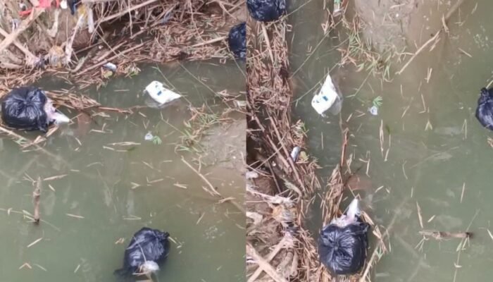 Sungai Kepohbaru Bojonegoro Tercemar, Aksi Buang Sampah Dapur SPPG Brangkal 3 Terekam Kamera Warga