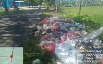 Sampah di Ruas Jalan Wotan Sumberrejo  Masih Menjadi Permasalahan Yang Belum Tuntas