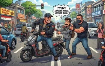 Motor Ditarik Paksa di Jalan, Nasabah FIF Makassar Murka