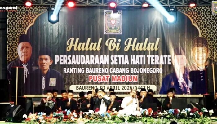 Baureno Bojonegoro Bergemuruh, Sholawat Akbar PSHT Hadirkan Ribuan Warga