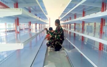 Gotong Royong Babinsa Kodim Lamongan dan Warga, Koperasi Desa Siap Beroperasi