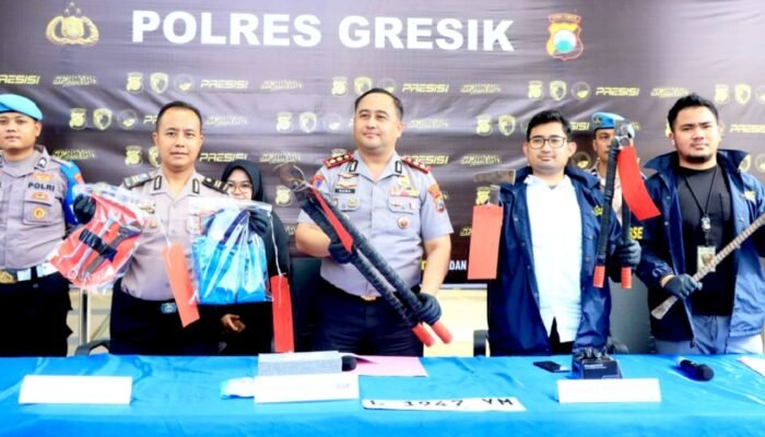 5 Pelaku Ditangkap Polisi Gresik di Hotel Ngawi, Aksi Pencurian Kabel PLN Terbongkar