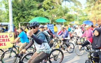 HUT Persit ke-80 di Lamongan, Ratusan Pesepeda dan UMKM Lokal Jadi Sorotan