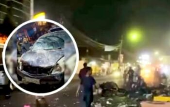 Detik-detik Mobil Seruduk Warung di Garut, Pedagang Tewas di Tempat