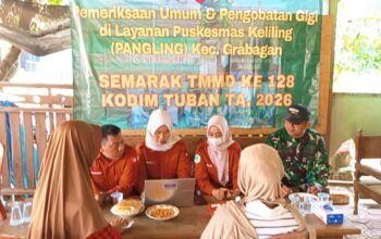 Ratusan Warga Tuban Padati Layanan Kesehatan Gratis TMMD 2026