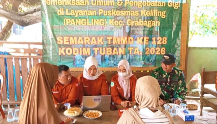 Ratusan Warga Tuban Padati Layanan Kesehatan Gratis TMMD 2026
