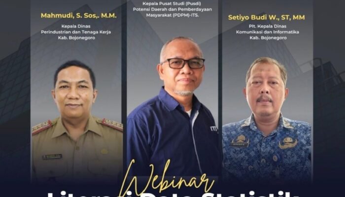 Data Jadi Kunci, Kominfo Bojonegoro Gelar Webinar Literasi Statistik