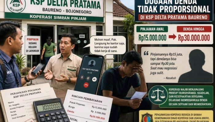 Dugaan Denda Gila di KSP Delta Pratama Bojonegoro Kian Menguat