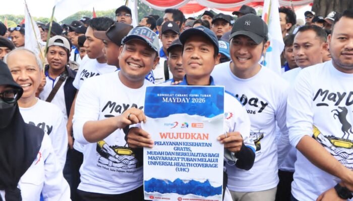 Ratusan Buruh Tuban Turun ke Jalan, Ini Respon Cepat Bupati