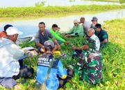Irigasi Sekaran Lamongan Dinormalisasi, TNI dan Petani Turun Tangan Bersama