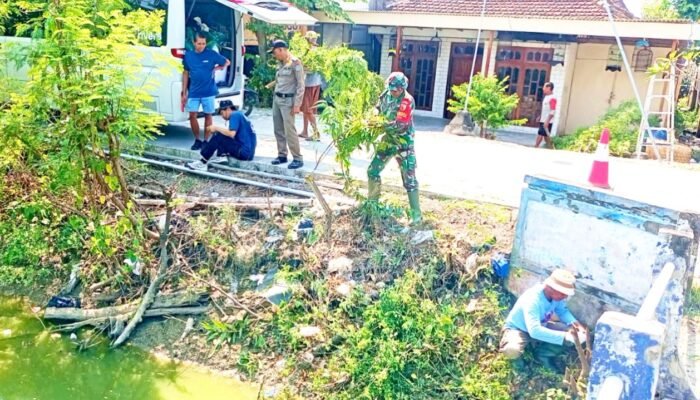 Loreng dan Cangkul Bersatu, Koramil Turi Lamongan Hijaukan Desa Balun