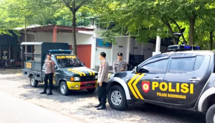 Cegah Kriminalitas, Dua Polsek di Bojonegoro Gelar Patroli Bersinggungan