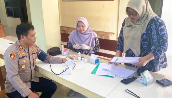 Kapolsek Kasiman Apresiasi Program CKG, Polisi Kini Lebih Siap Layani Masyarakat