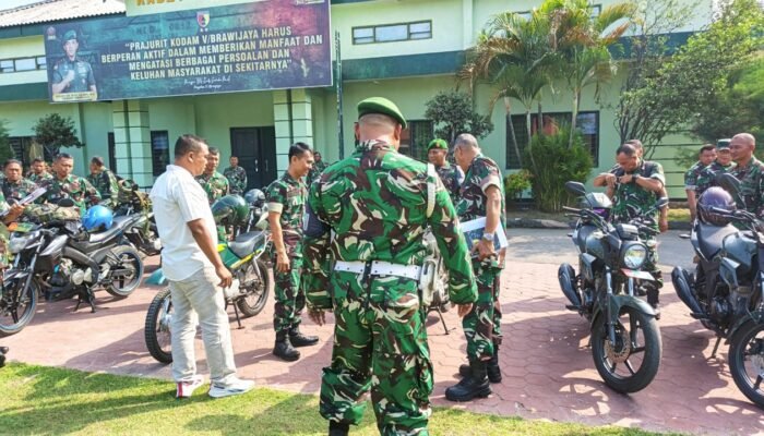 Kodam V/Brawijaya Cek Ketat Motor Dinas Babinsa di Lamongan, Kondisi Kendaraan Jadi Sorotan