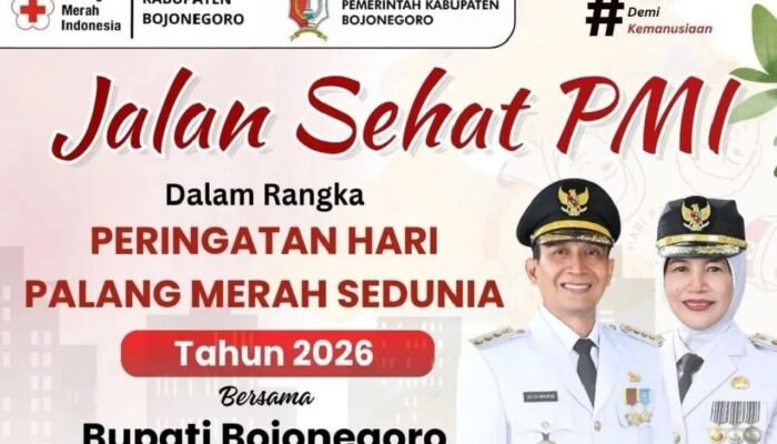 Jalan Sehat PMI Bojonegoro 2026 Bareng Bupati, Ada Donor Darah dan Doorprize Menarik