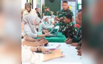 Kodim Lamongan Gandeng Puskesmas Deket Gelar Pemeriksaan Gratis