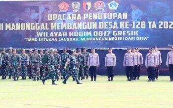TMMD ke-128 Tinggalkan Warisan Pembangunan di Gresik, Jalan hingga RTLH Rampung