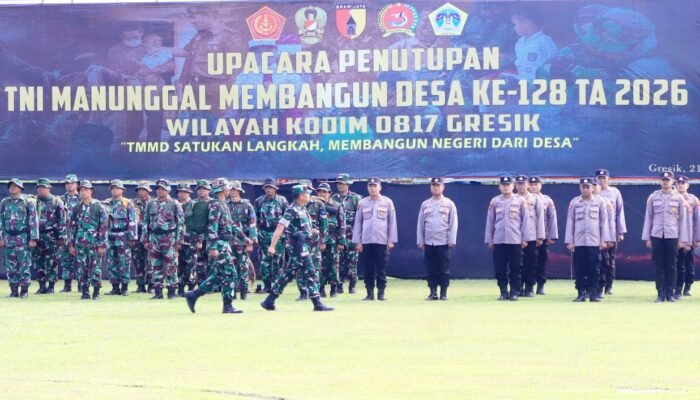 TMMD ke-128 Tinggalkan Warisan Pembangunan di Gresik, Jalan hingga RTLH Rampung