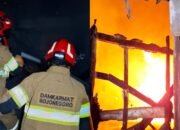 Damkarmat Bojonegoro Gerak Cepat Padamkan Kebakaran Rumah di Kanor Bojonegoro