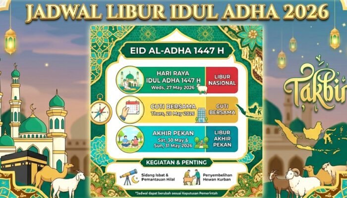 SKB 3 Menteri Tetapkan Libur Idul Adha 2026, Ini Jadwal Lengkapnya
