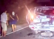 Diduga Sopir Mengantuk, Tabrakan Beruntun Gegerkan Bojonegoro