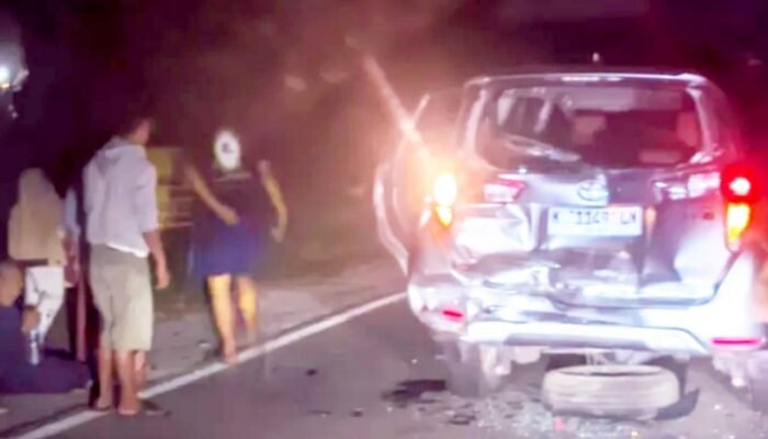 Diduga Sopir Mengantuk, Tabrakan Beruntun Gegerkan Bojonegoro