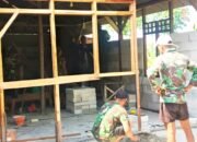 Gotong Royong Babinsa dan Warga, RTLH di Ngimbang Lamongan Dikebut