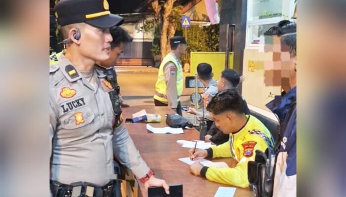 Warga Resah, Polisi Sikat Puluhan Motor Berknalpot Brong di Babat Lamongan