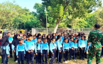 Antusias, Pelajar Bojonegoro Belajar Ketahanan Pangan Langsung di Markas TNI