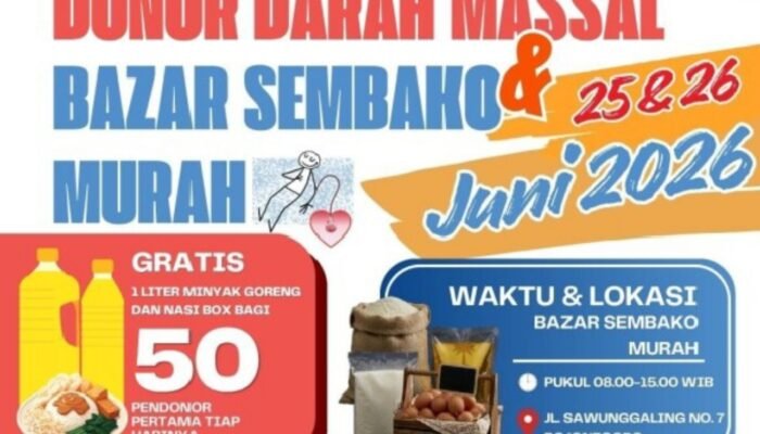 Donor Darah Dapat Hadiah, PMI Bojonegoro Siapkan Event Spesial 2 Hari