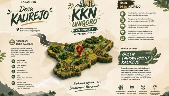 Bukan Sekedar KKN, Mahasiswa UNIGORO Hadirkan Green Empowerment untuk Kalirejo Bojonegoro
