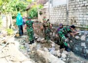 Cegah Abrasi dan Amankan Irigasi, Pra TMMD Lamongan Langsung Kerjakan TPT