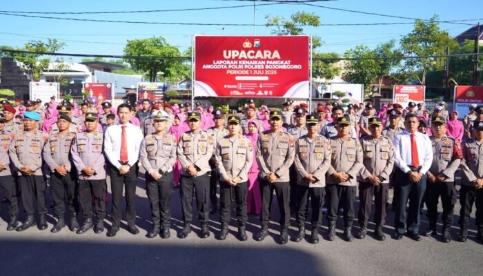 Puluhan Anggota Polres Bojonegoro Resmi Naik Pangkat, Ini Rinciannya