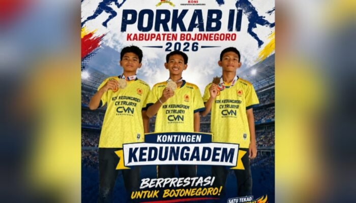 Tiga Atlet Muda Antar Kedungadem Raih Emas Pertama Porkab Bojonegoro 2026
