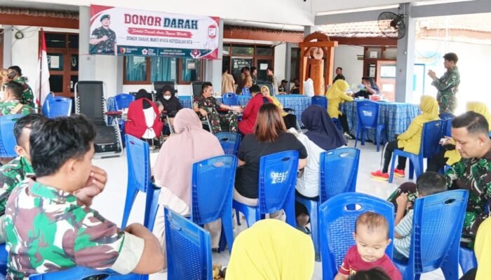 Aksi Kemanusiaan TNI di Bojonegoro, Dua Koramil Sumbang Puluhan Kantong Darah untuk PMI