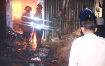 Polisi Ungkap Fakta Kebakaran Pasar Agrobis Babat, Olah TKP Segera Dilakukan