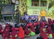 Semangat Bela Negara, Yonif YTP 885 Latih PBB Siswa SDN 2 Dander Bojonegoro