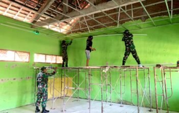TMMD 129 Bojonegoro Sentuh Dunia Pendidikan, SDN Kesongo Dapat Rehabilitasi Total