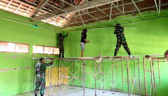 TMMD 129 Bojonegoro Sentuh Dunia Pendidikan, SDN Kesongo Dapat Rehabilitasi Total