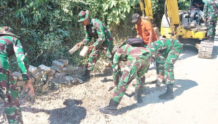 Satgas TMMD Bergerak, Jalan Rusak di Mundu Kesongo Segera Diganti Beton