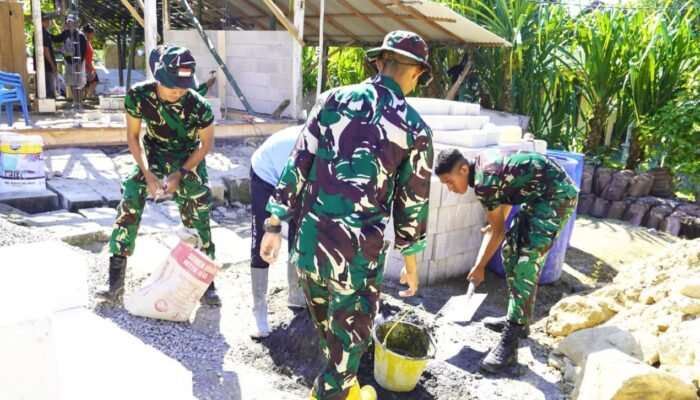 Lelah Terbayar, Kekompakan TNI dan Warga Percepat Pembangunan TMMD Bojonegoro