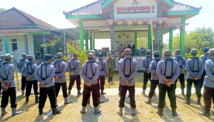 Tak Hanya Bangun Infrastruktur, TMMD 129 Bojonegoro Juga Latih Linmas Desa Kesongo