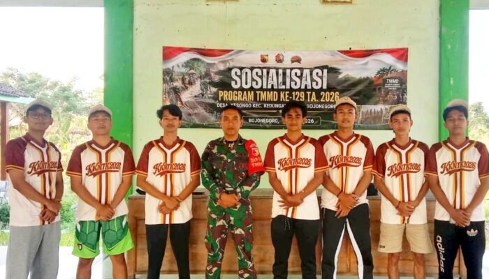 Bukan Cuma Bangun Jalan, TMMD 129 Bojonegoro Gelar Turnamen Voli Antar Desa