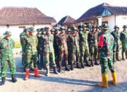 Apel Pagi Jadi Penyemangat Satgas TMMD 129 Bojonegoro Bangun Desa Kesongo