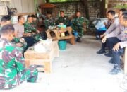 TMMD 129 Bojonegoro Perkuat Sinergi, TNI Sambangi Anggota Polsek Kedungadem
