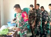 Momen Penuh Keakraban, Satgas TMMD 129 Bojonegoro Makan Pagi Bersama Warga