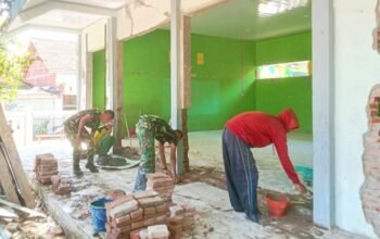 Satgas TMMD 129 Bojonegoro Sulap SDN Kesongo 1 Jadi Sekolah Impian