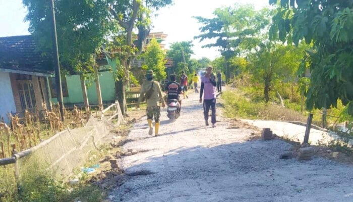 Dikebut, Progres Jalan Cor TMMD 129 Bojonegoro Capai 30 Persen